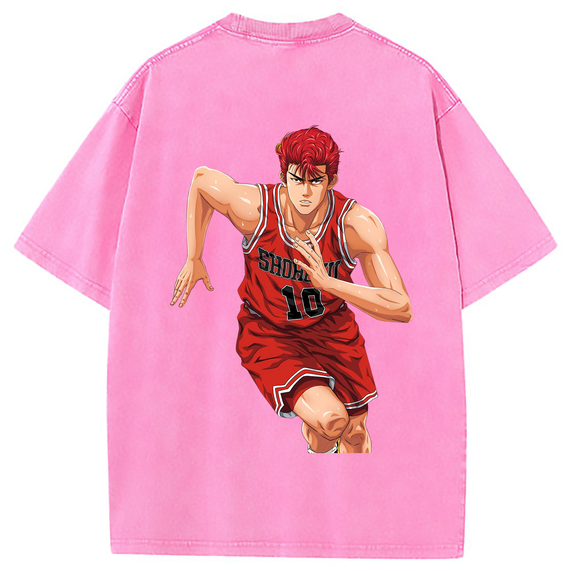 （画像用） SLAM DUNK／スラムダンク 綿100% ヴィンテージ風 半袖Tシャツ（背面プリント）